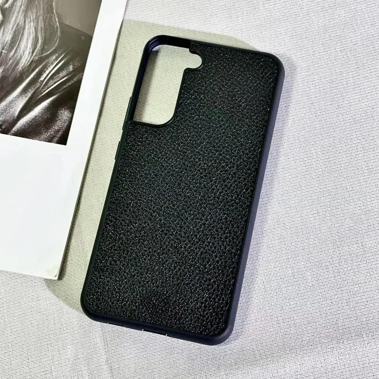

High Quality Business Leather Phone Case For Samsung Galaxy S25 S24 S23 S22 Ultra Plus 5G Plain Soft Anti-Fall Protect Cover Galaxy S22+ 5G