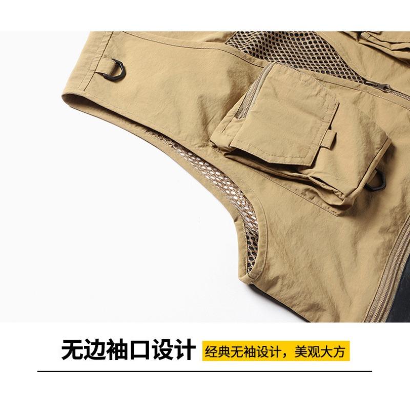 Men S Outdoor Multi Pocket Fishing Photography Casual Vest