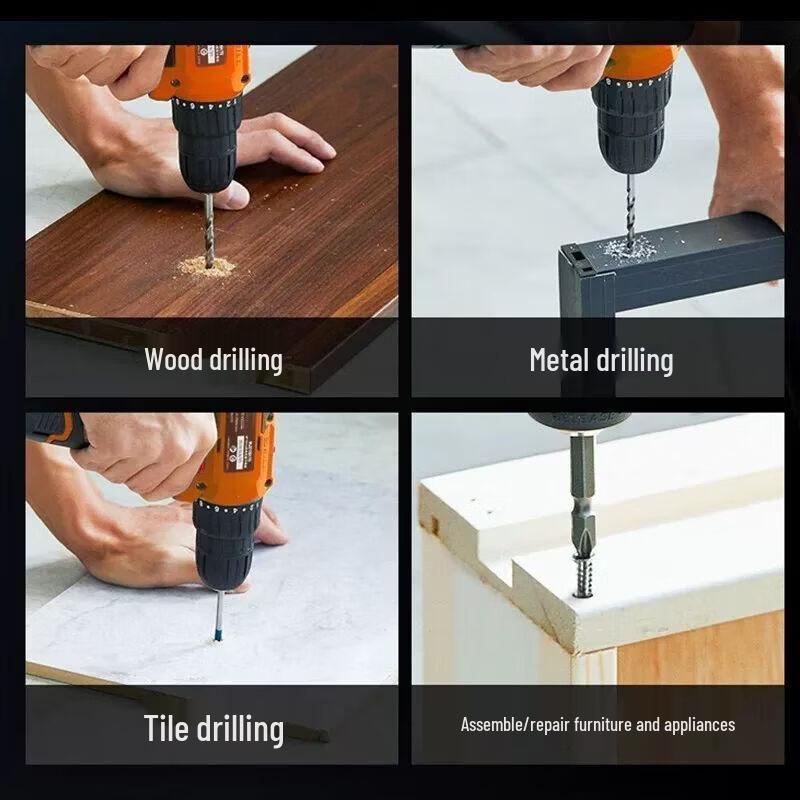 Dongcheng 12V Cordless Drill/Screwdriver Set CN Plug (adapter Included)