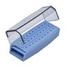 Dental Burs Bohrer Halter 30 Löcher Kunststoff Bur Block Bohrer Platzierung Box Autoklav Desinfektion Lila/Blau