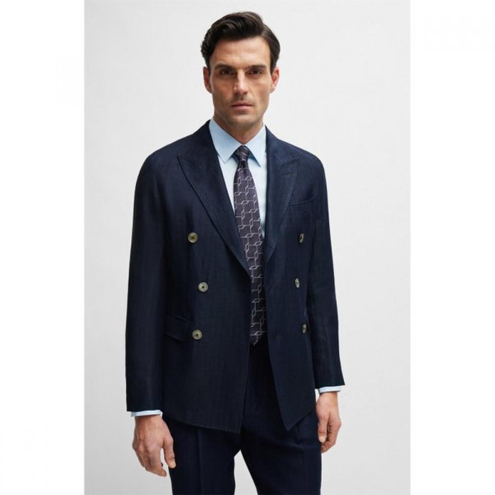 BOSS Stretch Cotton Blend Poplin Slim Fit Shirt Light Blue 50504802455 