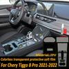 TPU Gearbox Panel Film Dashboard Protective Sticker Interior Anti-Scratch Car Accessories For Chery Tiggo 8 Pro Max 2022