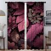 Window Curtain for Room 2 Panel Leaf Down Partition Home Interior Curtains Shades Halloween Decoration Tulle for Bedroom Living
