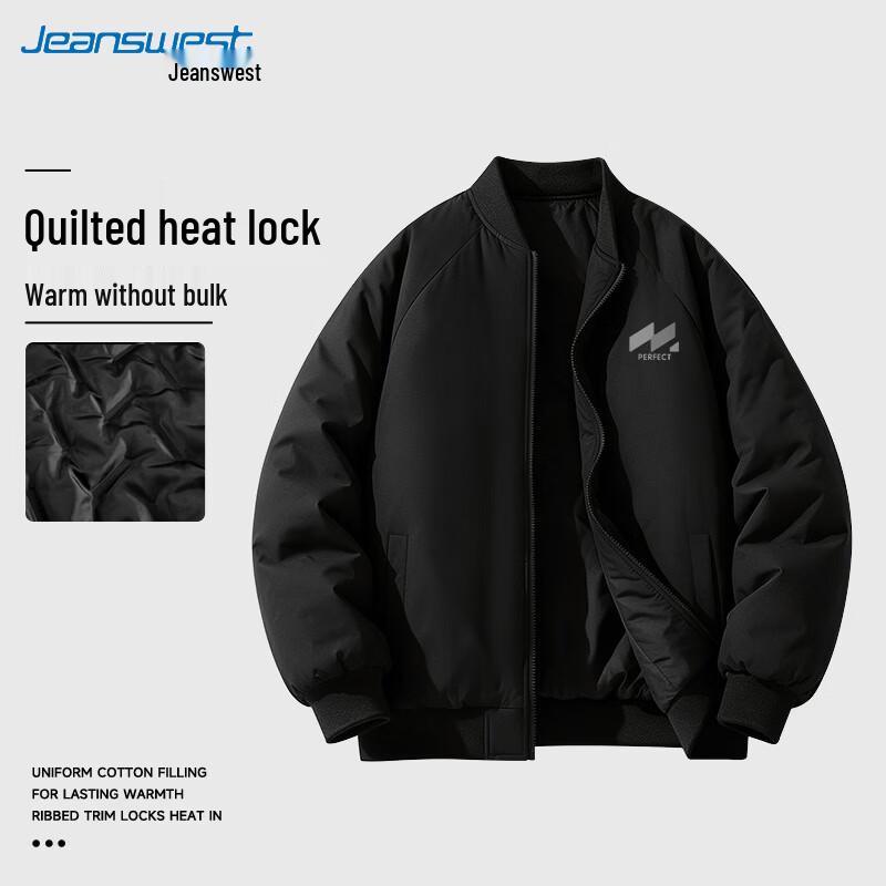 Jeanswest Unisex Baseball Collar Padded Jacket
