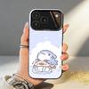 Cute and funny cartoon shark Phone Case For iPhone17,16,15,14,13,12,11,Pro,MAX White Matte Shockproof Cover