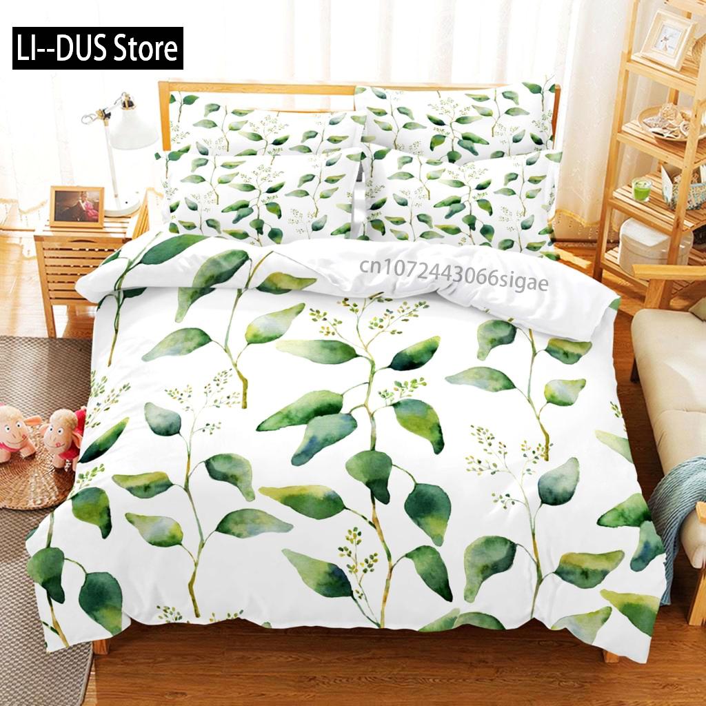 Banana Leaves Bedding Set Duvet Cover Set 3d Bedding Digital Printing Queen Size Bedding Set Fashion Design