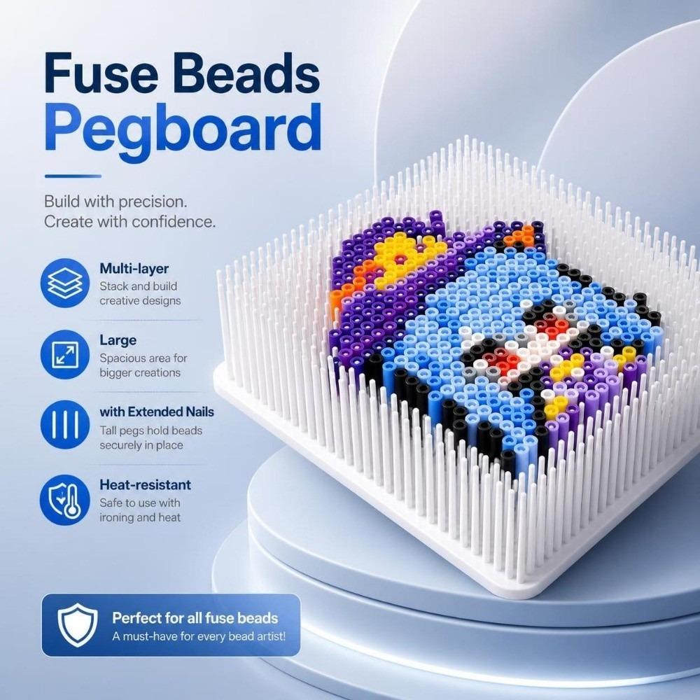 5-layer Multi-layer Beanboard DIY Craft Meltable Beads Boards Fuse Beads Pegboard  Craft Beads