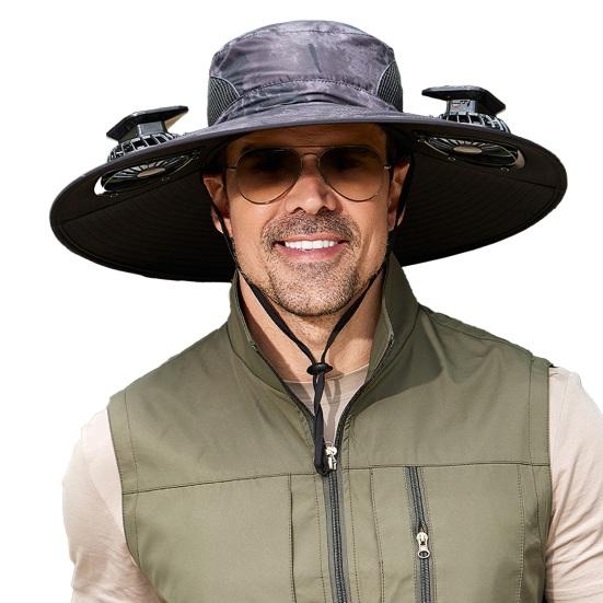 Outdoor Bucket Hat Wide Hat with Brim Fishing Dual