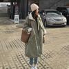Women's Plus Size Long Velvet Padded Parka - Thick, Warm, Plush Winter Windbreaker
