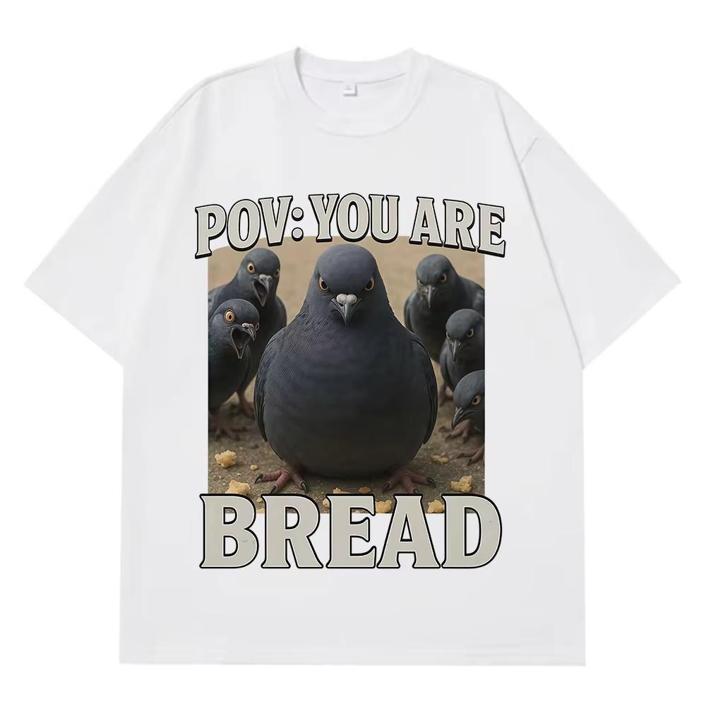 

Funny Pigeon Birdy Graphic Fashion T Shirt Unisex Women Shortsleeved Hiphop Tshirts Summer Oversized Cotton Loose T Shirts Tops 4XL