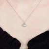 Elegant Oyster Necklace Fashionable Clavicle Chain Trendy Peach Heart Pearl Necklace  Women