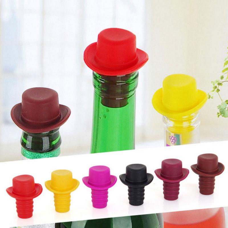 kitchen&Bar Tools Wine Silicone Stoppers Preservation Beer Lid Beverage Closures Seasoning Bottle