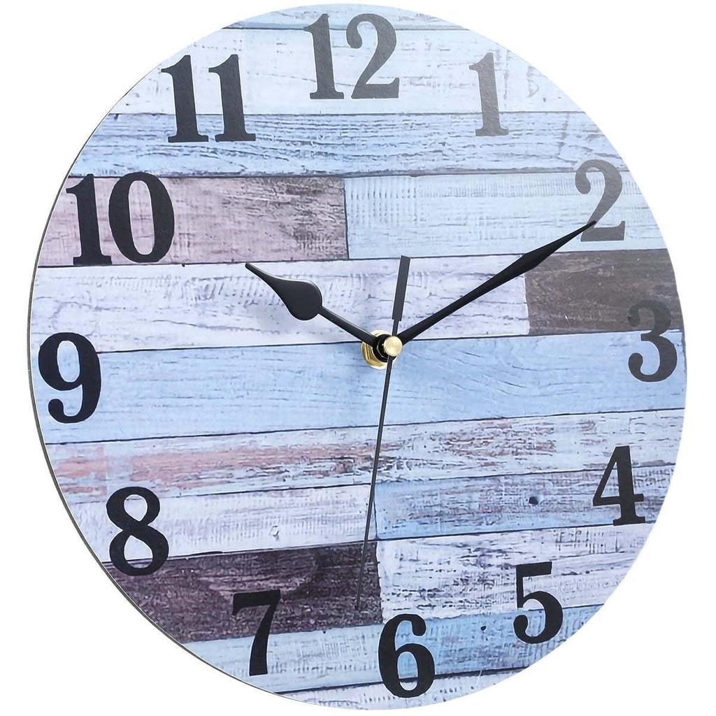 10palcové tiché dekorativní dřevěné nástěnné hodiny do obývacího pokoje a ložnice