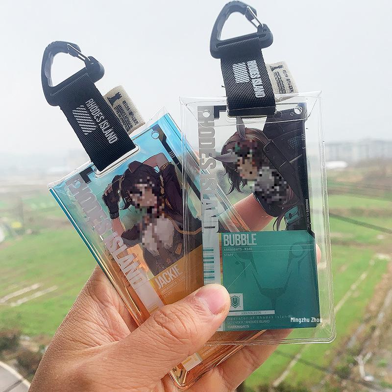 Arknights Ultra Clear Soft Gu Mei Game Card Sleeve and Thick Pendant Anime Peripherals with Laser Protection