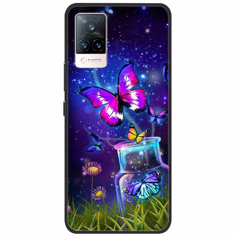 Miękkie Silikonowe Etui Na Telefon Dla vivo V21 5G 4G V21E V2027 Y11S Y12S V20 V2025 V 21E TPU Coque Pokrowiec Dla Vivo V 21e 21 Ochronne