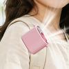 Mini Clip-on Fan with Night Light LCD Display Stepless Speed Personal Desk Fan USB Rechargeable Portable Outdoor Travel Cooling