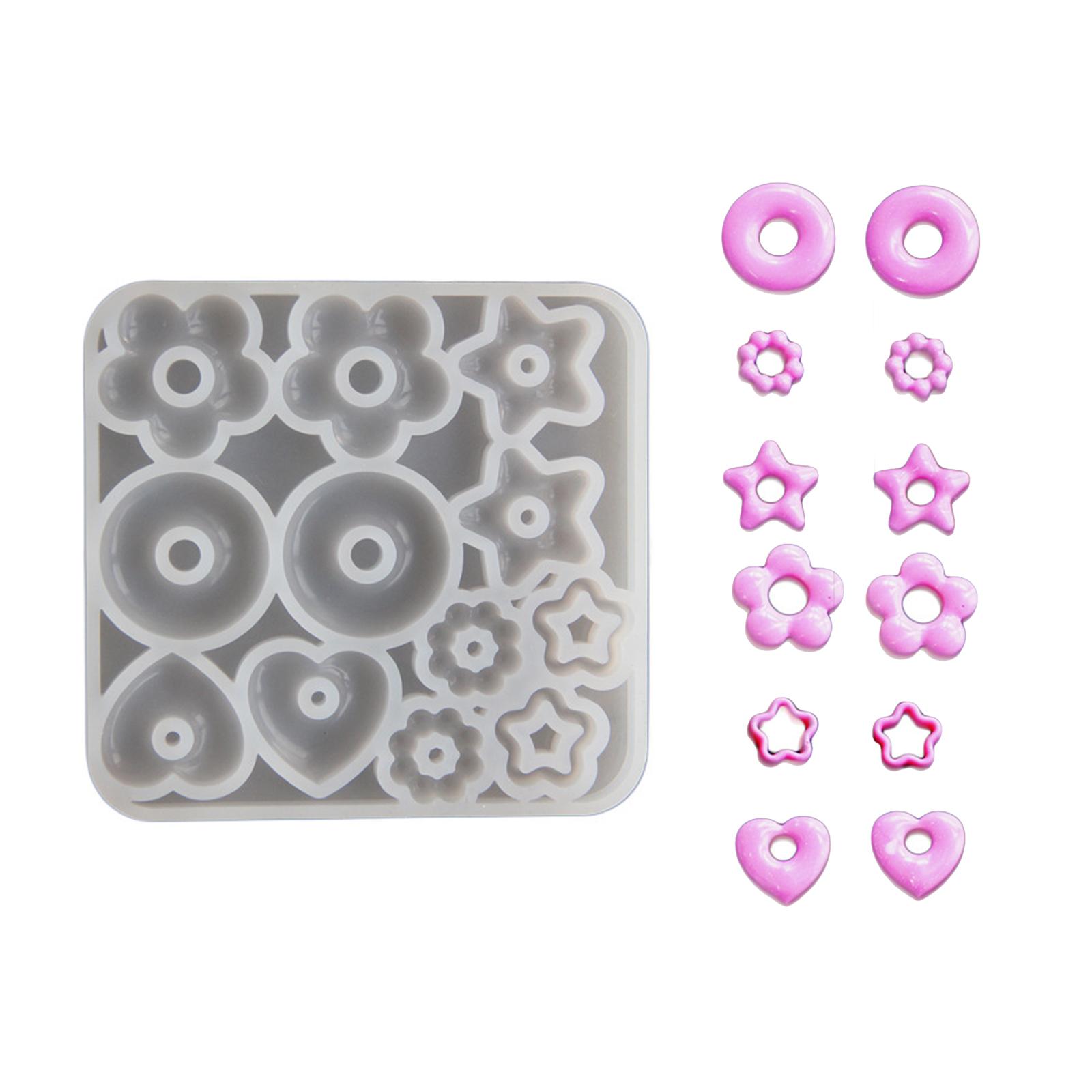 

Многофункциональные формы для ювелирных изделий Формы для кулонов в форме сердца, звезды, цветка Силиконовые формы для брелоков, сережек и кулонов из смолы