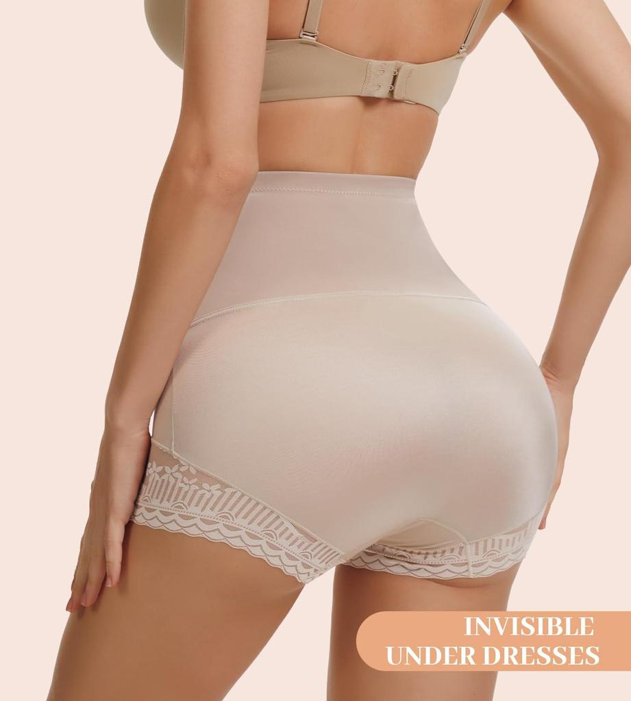 Summer Ice Silk Panties for Women's High Waist Shaping Panties Postpartum Tummy Control Hip Lift Panty Body Shaper Pants