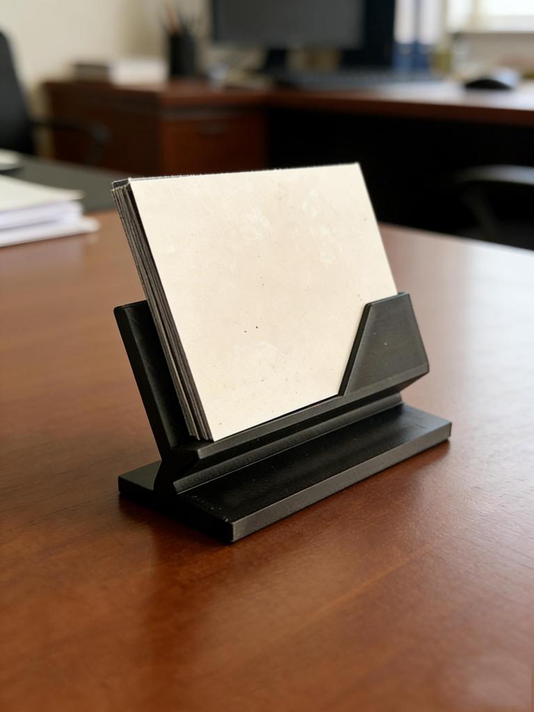 3D-gedruckter minimalistischer Visitenkartenhalter Heimdekoration Büro Schreibtischzubehör