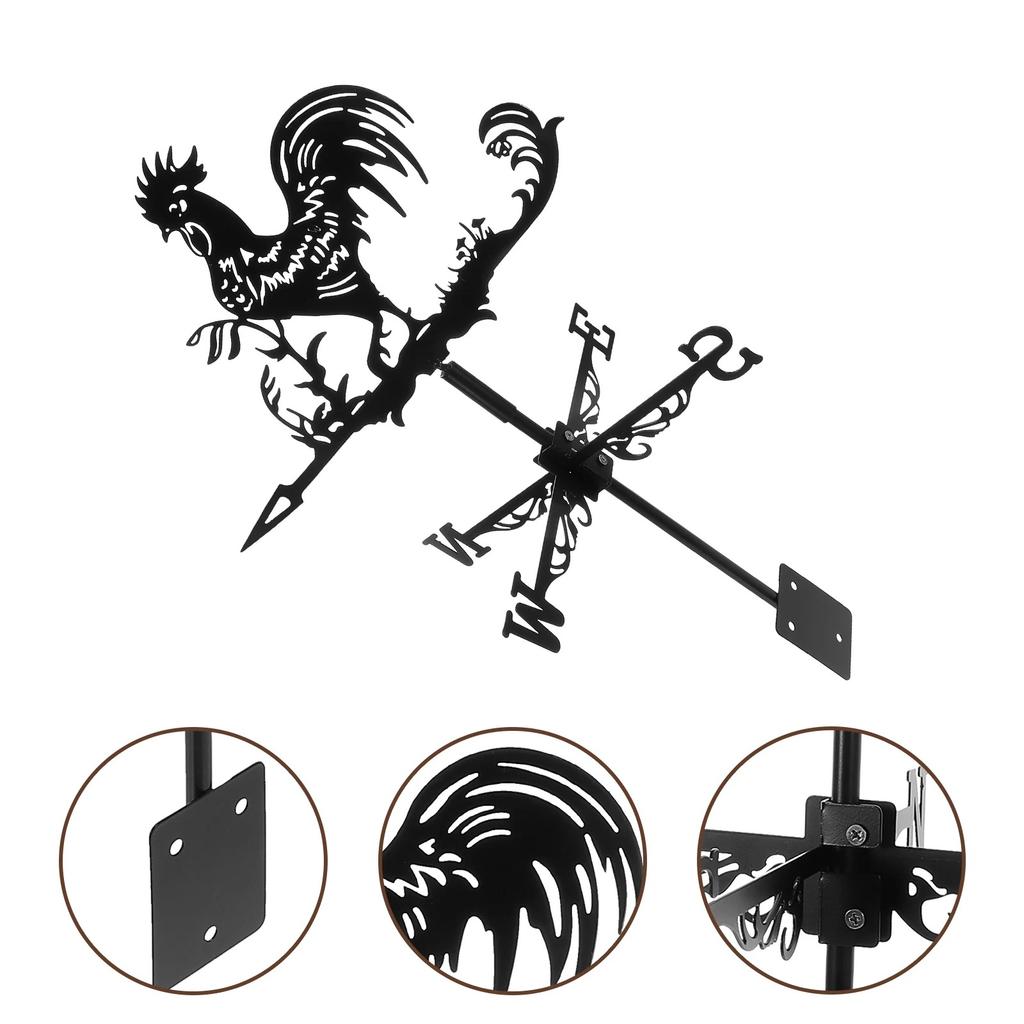 Weather Vane Metal Animal Iron, Witch And Dragon, Witch and Cat, Rooster, Outdoor Roof Garden Decoration Weather Vane, Home Crafts, Holiday Gifts