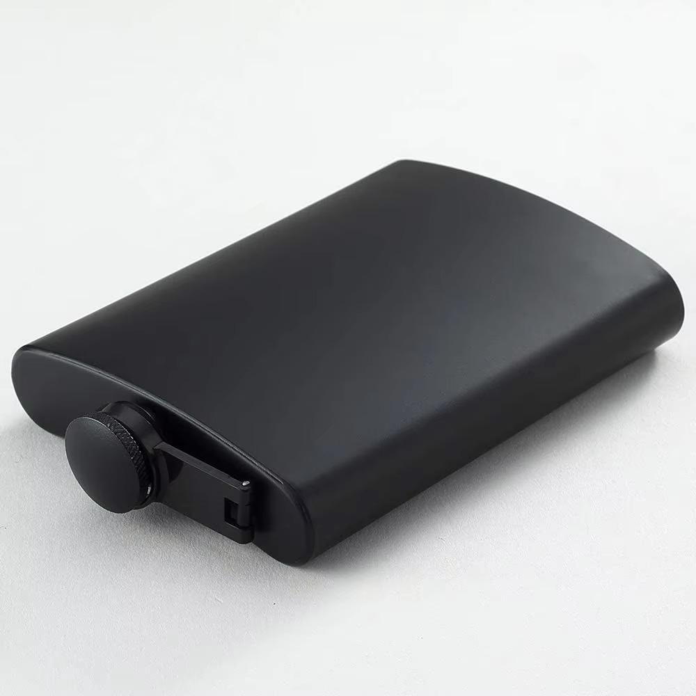 6/8/12 Oz Hip Flask Flat Liquor Flask Drinkware Black Pocket Flagon  Bar
