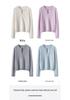 Women's 100% Pure Cashmere Half-Zip Round Neck Sweater - Autumn/Winter Fashion Versatile Knit Base Layer