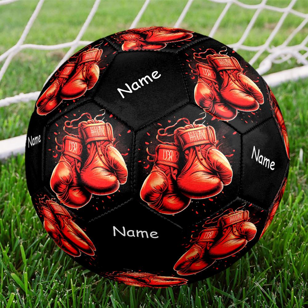 Custom Name boxing Theme Size 5 Soccer Ball, Suitable for Both Indoor and Outdoor Matches, a Gift Suitable for Everyone.