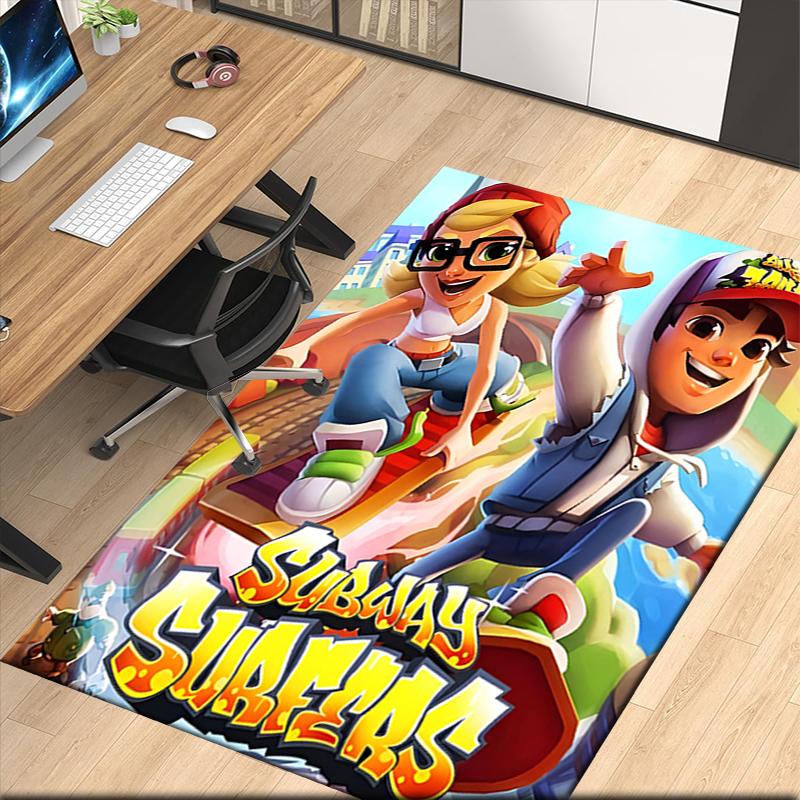 Subway Surfers Printed Carpetrugfor Office Chair Living Room Bedroom Kitchen Room Decor Gifts