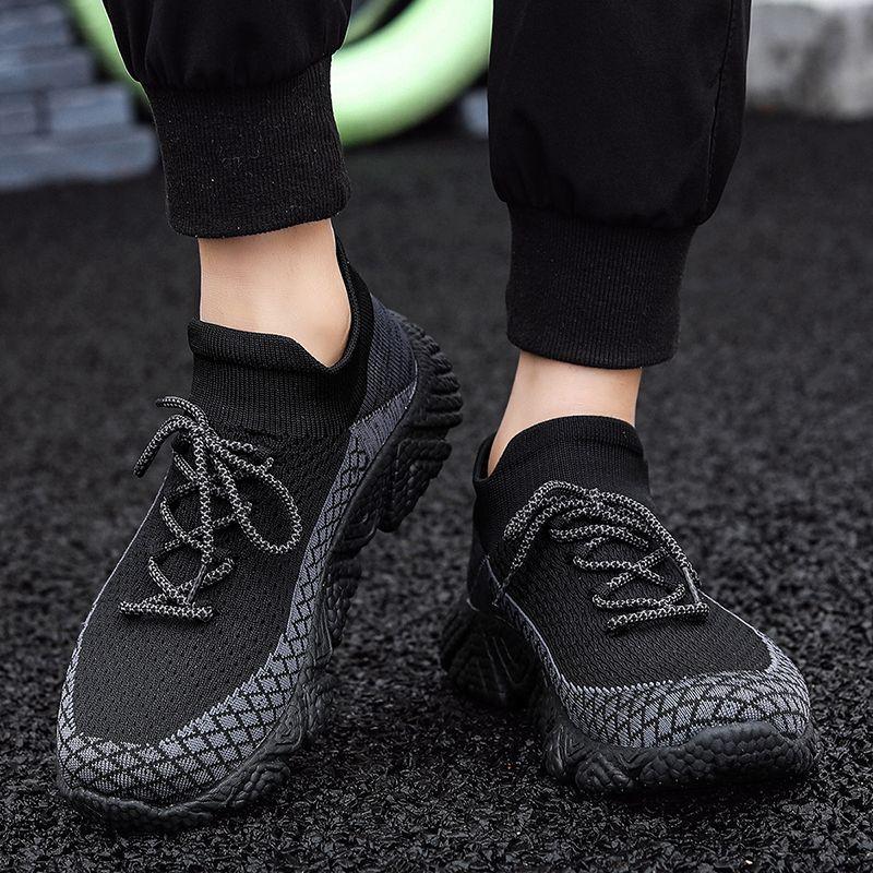 Thick Platform Mesh Upper Sports Shoes for Men High Quality Running Shoe in Promotion Gym Designer Breathable Man Casual Sneaker