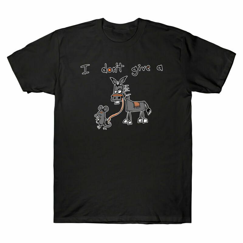 I A Sleeve Cotton Dont Unisexs Short Funny Jackass Tee Tshirt Give Rats Ass