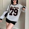 Womens Casual Print Hooded Sweatshirt With 3D Letter Graphic Round Neck Lightweight Comfort Fit Everyday Wear