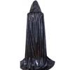 Wizard Halloween Cloak Gown Shiny Witch Cape Funny Hooded Ponchos  Adult Kids