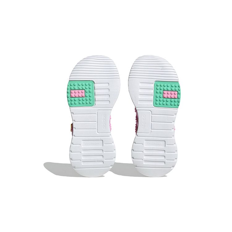 Adidas LEGO x Racer TR21 EL Little Kid Digi Camo - Bliss Orchid Kids Sneakers Pink Equipment-Yellow HQ1326