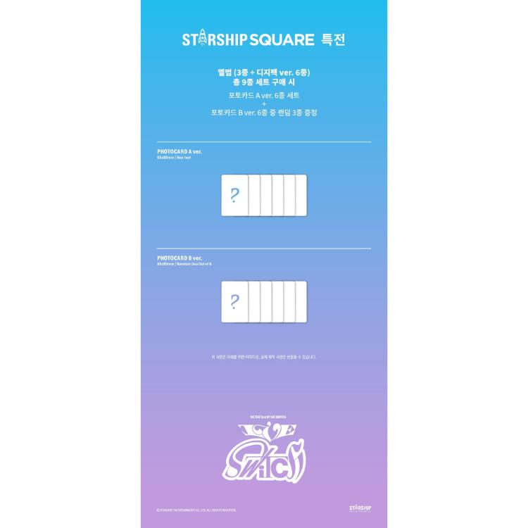 STARSHIP SQUARE POB VER SET 3ea DIGIPACK VER 6ea IVE DIE 2. EP IVE SWITCH