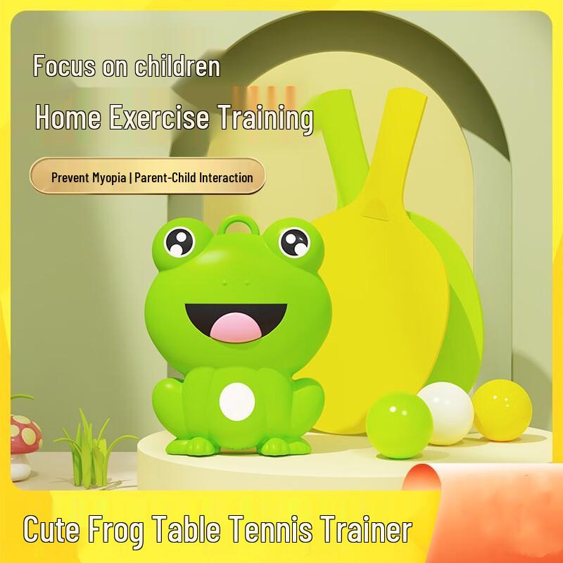 Yuanzu Kids Hanging Ping Pong Trainer Kit - Frog