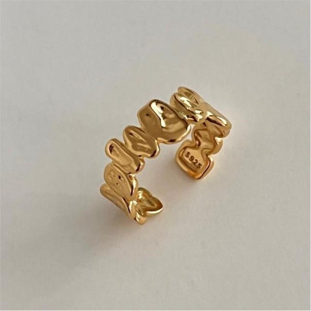 

ANENJERY кольцо неправильной формы для женщин, модное индивидуальное геометрическое открытое кольцо, ювелирные изделия Resizable золотой