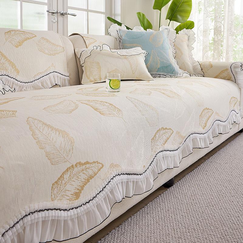 French Special-Shaped Summer Ice Silk Sofa Cushion  New Mat Non-Slip Seat Cushion Summer Cool Cover Cloth