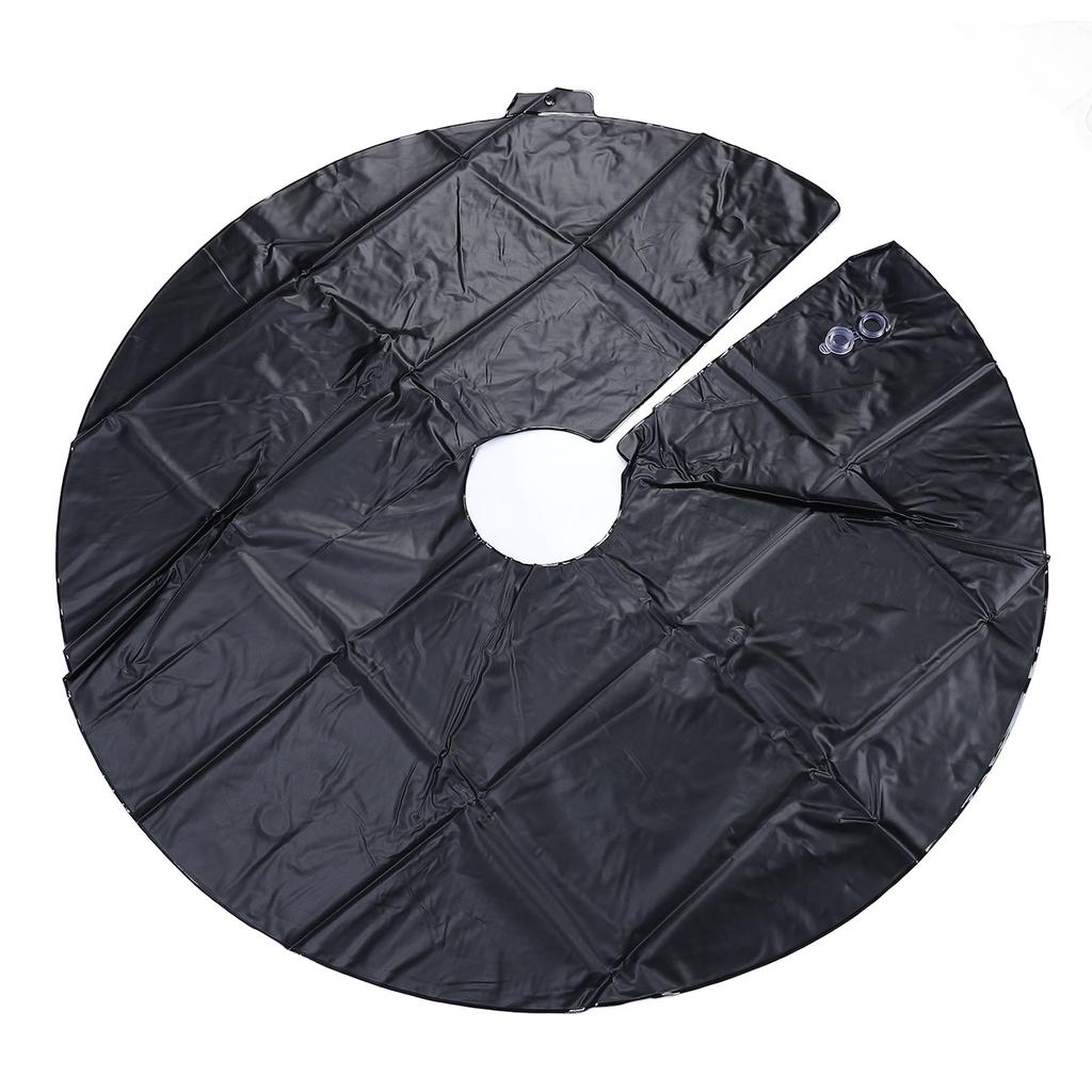 Baumbewässerungsring 10 Gallonen Wiederverwendbarer PVC Tropfbewässerungs-Wasserbeutel zum Pflanzen Gärtnern Schwarz