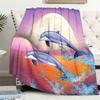 Butterfly Print Flannel Blanket Office Nap Blanket Blanket Thermal Blanket Sofa Blanket Knee Blanket