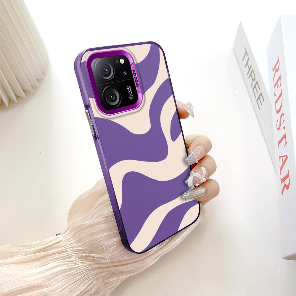 Custodia rigida antiurto anticaduta con motivo dipinto, argento colorato, doppia faccia, per telefono Xiaomi Redmi Poco