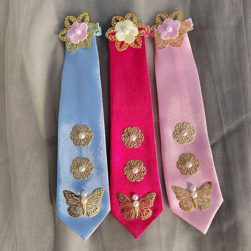 Blume Koreanisches Stirnband Schleife Bühnentanzkostüm Süß Koreanischer Hanbok Haarband Hochzeit