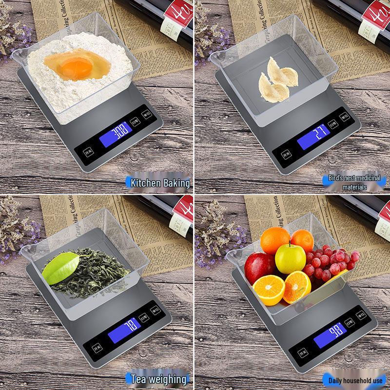 High-Precision Rechargeable Digital Kitchen Scale