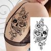 Realistische Nep Pioenroos Tijdelijke Tatoeages Voor Vrouwen Meisje Zwarte Roos Olifant Bloemen Tatoeage Sticker Tijger Anemoon Tatoeages Halfmouw