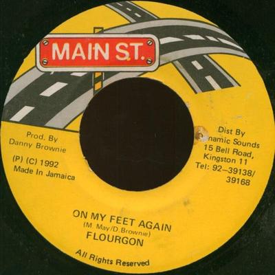 7inch Record FLOURGON - On My Feet Again None Main St. 1992 Jamaica Reggae, Ska & Dub Used