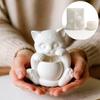 Easy To Clean Reusable Silicone Sitting Cats Mold Ornament Moulds Suitable for Resin Crafts and Decorative Items