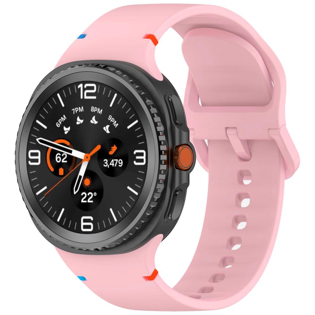 Sports Silicone Strap For Samsung Galaxy Watch 8 40mm 44mm Official Stitch Bracelet Wristband Galaxy Watch 8 Classic 46mm Correa