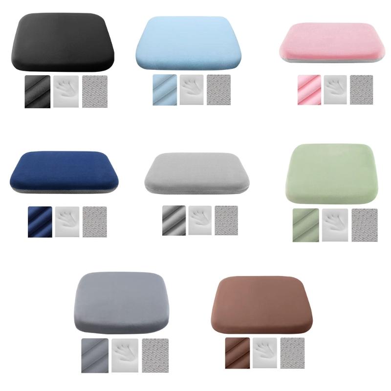 Soft Memory Foam Chair Pad, NonSlip Seats Cushions for Desk Chairs and Vehicles, Eases Lower Back Fatigue
