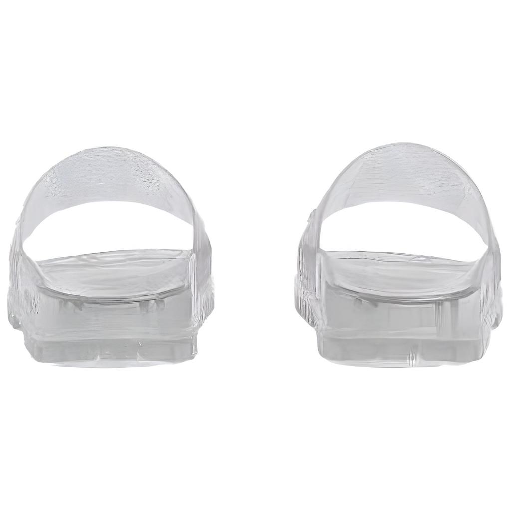 Adidas Rubber Slip-On Round Toe Slide Sandals Women Footwear White Gray 721228 JAACP 8300