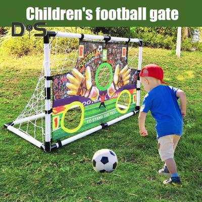Filet d'entraînement de football portable pour enfants, but d'entraînement de football avec ballon et pompe, but de football pliable pour entraînement en intérieur et en extérieur
