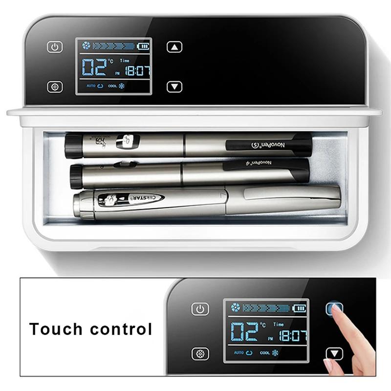 0~18 Degrees Diabetic Portable Travel Fridge Intelligent Constant Temperature Insulin Cooler Rechargeable Medical Ice Box